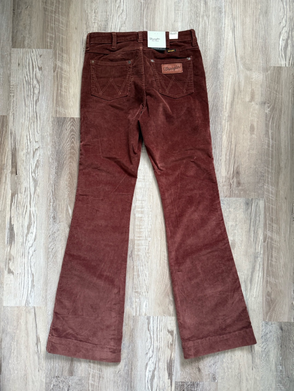 Wrangler Women's Flare Corduroy Jeans in Rust - Picture 2 of 4